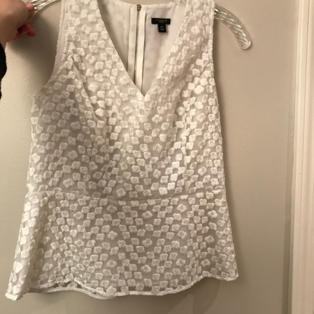 Floral Lace Peplum tank
